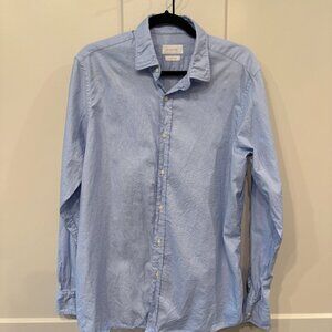 Massimo Dutti Light Blue Oxford Button-Down Shirt Men's Size M